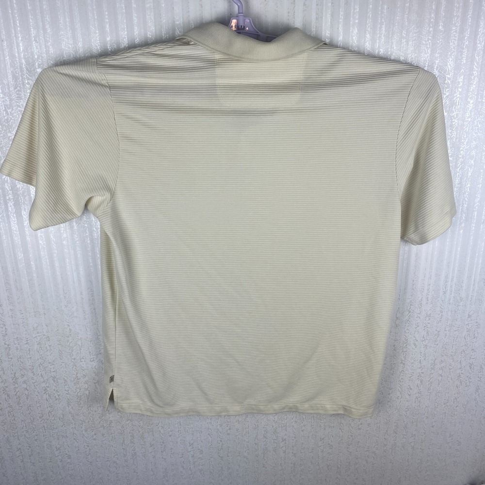 Tommy Bahama Womens Ivory Shadow Striped Preppy Classic Polo Shirt Size XL‎ - Picture 2 of 12